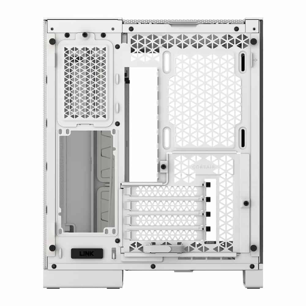 (image for) Corsair 2500D AIRFLOW White Dual Chamber Tempered Glass Micro ATX PC Case